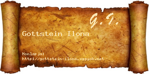 Gottstein Ilona névjegykártya